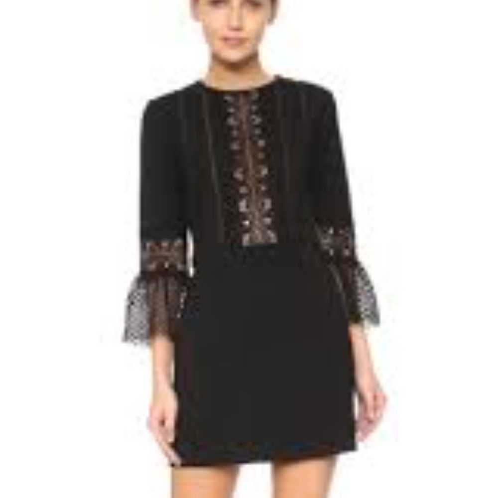 Self-Portrait Black cocktail Dress size US 2/UK 6